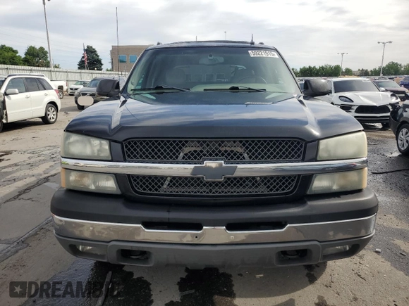 2003 Chevrolet Avalanche z VIN 3GNEK13T13G336601, wystawiony jako Copart lot #59221915 z przebiegiem Nie podano mil oraz Szkoda całkowita • Salvage title. Historia ofert i sprzedaży dostępna na DreamBid. Obrazek 5.