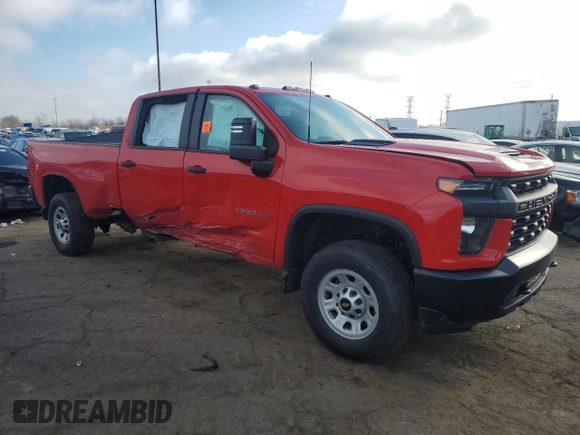 2020 Chevrolet Silverado 3500HD Work Truck with VIN 1GC4YSE79LF345718, listed as a Copart auction lot 83093344 with 0 mi miles and Salvage Title. Bid and sale history available at carsss.com. Image 4.