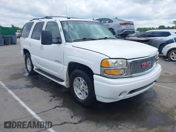 2005 GMC Yukon Denali z VIN 1GKEK63U55J259803, wystawiony jako IAAI lot #42126835 z przebiegiem 199 762 mil mil oraz . Historia ofert i sprzedaży dostępna na DreamBid. Obrazek 1.