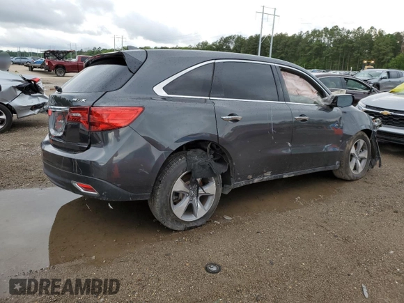 2015 Acura MDX with VIN 5FRYD3H2XFB008100, listed as a Copart auction lot 51219585 with Not provided miles and Salvage title. Bid and sale history available at DreamBid. Image 3.