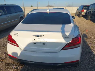 2020 Genesis G70 2.0T with VIN KMTG64LA8LU056386, listed as a IAAI auction lot 41164341 with 48,943 mi miles and . Bid and sale history available at DreamBid. Image 16.