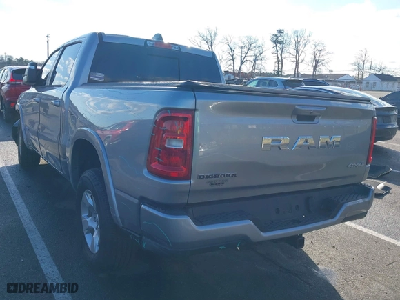 2025 Ram 1500 Big Horn with VIN 1C6RRFFG8SN514034, listed as a IAAI auction lot 41080475 with 5,322 mi miles. Bid and sale history available at carsss.com. Image 3.