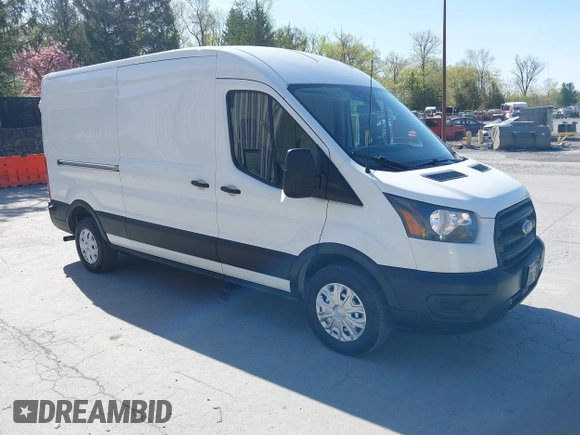 2020 Ford Transit Cargo with VIN 1FTBR1C85LKA60760, listed as a IAAI auction lot 42150857 with 52,548 mi miles. Bid and sale history available at carsss.com. Image 1.