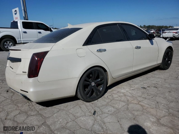 2014 Cadillac CTS Sedan Premium AWD with VIN 1G6AZ5S30E0145483, listed as a Copart auction lot 76355864 with 89,917 mi miles and Salvage Title. Bid and sale history available at carsss.com. Image 3.