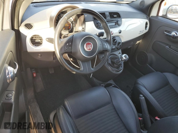 2014 FIAT 500 Sport with VIN 3C3CFFBR0ET223048, listed as a Copart auction lot 82674764 with 94,604 mi miles and Salvage Title. Bid and sale history available at carsss.com. Image 8.