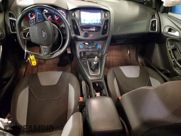 2018 Ford Focus ST with VIN 1FADP3L99JL282007, listed as a Copart auction lot 43141075 with 57,495 mi miles and Salvage Title. Bid and sale history available at DreamBid. Image 8.