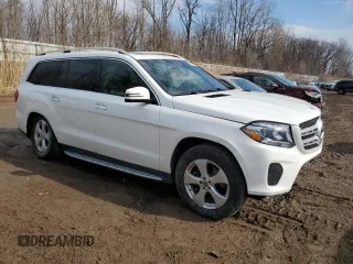 2017 Mercedes-Benz GLS 450 with VIN 4JGDF6EE1HA986308, listed as a Copart auction lot 43828644 with 48,625 mi miles and Salvage Title. Bid and sale history available at DreamBid. Image 4.