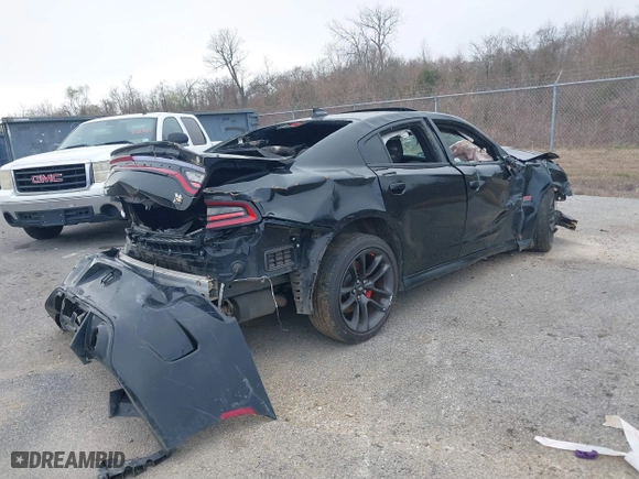 2020 Dodge Charger Scat Pack with VIN 2C3CDXGJ3LH204482, listed as a IAAI auction lot 41464196 with 93,285 mi miles. Bid and sale history available at carsss.com. Image 4.