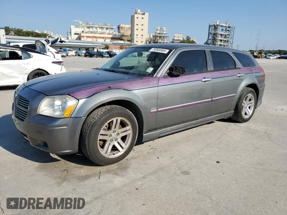 2005 Dodge Magnum R/T with VIN 2D4GZ58255H579306, listed as a Copart auction lot 74365564 with 130,426 mi miles and Salvage Title. Bid and sale history available at DreamBid. Image 1.