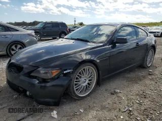 2007 BMW 6 Series 650i with VIN WBAEH13577CR52544, listed as a Copart auction lot 41953005 with 162,867 mi miles and Salvage Title. Bid and sale history available at carsss.com. Image 1.