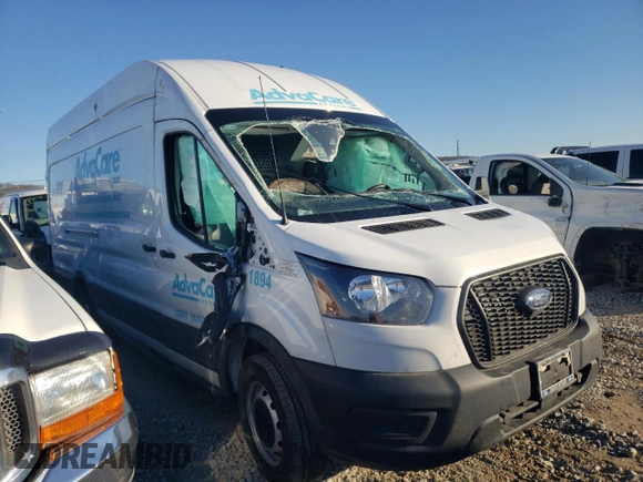2023 Ford Transit Cargo with VIN 1FTBW3X89PKA71894, listed as a Copart auction lot 41747685 with 83,365 mi miles and Non repairable. Bid and sale history available at DreamBid. Image 4.
