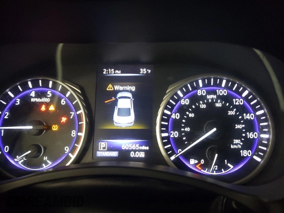 2018 Infiniti Q60 Luxe with VIN JN1EV7EL7JM392006, listed as a Copart auction lot 85520894 with 60,565 mi miles and Salvage title. Bid and sale history available at DreamBid. Image 9.