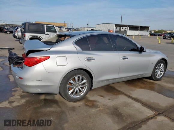 2016 Infiniti Q50 2.0t Premium with VIN JN1CV7AP3GM202596, listed as a Copart auction lot 50618035 with 135,679 mi miles and Salvage Title. Bid and sale history available at carsss.com. Image 3.