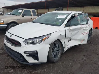 2021 Kia Forte GT-Line with VIN 3KPF34AD4ME275118, listed as a IAAI auction lot 41892974 with 46,983 mi miles and . Bid and sale history available at carsss.com. Image 2.