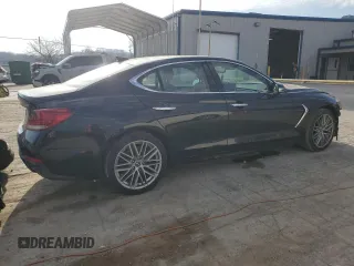 2021 Genesis G70 2.0T with VIN KMTG34LA5MU074208, listed as a Copart auction lot 46582154 with 45,911 mi miles. Bid and sale history available at carsss.com. Image 3.