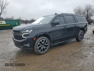 2022 Chevrolet Suburban RST with VIN 1GNSCEKD0NR307918, listed as a Copart auction lot 44904915 with 98,358 mi miles and Salvage title. Bid and sale history available at DreamBid. Image 1.