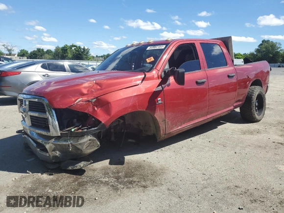 2010 Dodge Ram 2500 SLT with VIN 3D7UT2CL0AG153006, listed as a Copart auction lot 60902164 with 0 mi miles and Salvage Title. Bid and sale history available at carsss.com. Image 1.