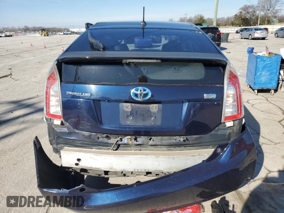 2014 Toyota Prius Four with VIN JTDKN3DU0E0389612, listed as a Copart auction lot 45700645 with Not Provided miles and Salvage Title. Bid and sale history available at carsss.com. Image 6.
