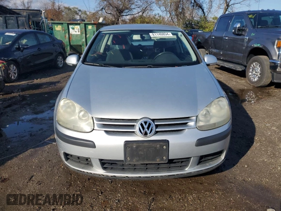 2008 Volkswagen Rabbit S with VIN WVWAB71K88W310025, listed as a Copart auction lot 81140854 with 172,923 mi miles and Salvage title. Bid and sale history available at DreamBid. Image 5.