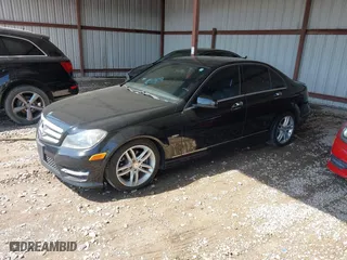 2012 Mercedes-Benz C-Class C 250 Sport with VIN WDDGF4HB4CR221410, listed as a IAAI auction lot 42030206 with 184,007 mi miles. Bid and sale history available at carsss.com. Image 2.