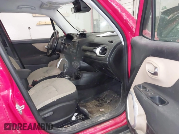 2015 Jeep Renegade Latitude with VIN ZACCJBBT0FPB56950, listed as a IAAI auction lot 41736948 with 98,793 mi miles and . Bid and sale history available at carsss.com. Image 5.