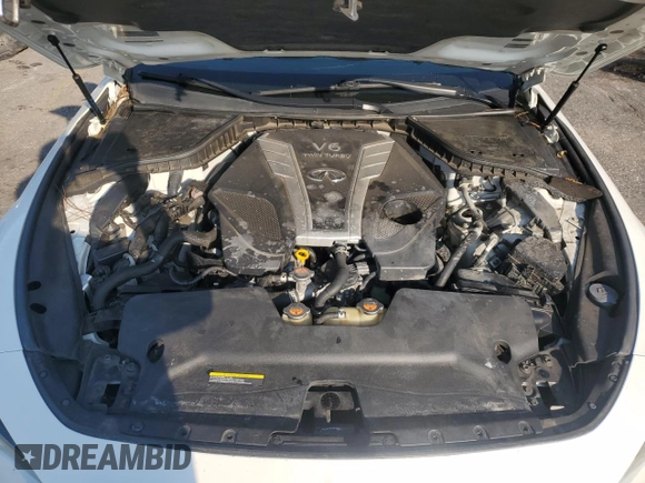 2017 Infiniti Q60 Red Sport 400 with VIN JN1FV7EK4HM611090, listed as a Copart auction lot 75608424 with 96,326 mi miles and Salvage title. Bid and sale history available at DreamBid. Image 11.