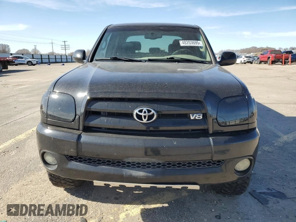 2005 Toyota Tundra Limited with VIN 5TBDT48125S470024, listed as a Copart auction lot 48203695 with 141,036 mi miles and Salvage title. Bid and sale history available at DreamBid. Image 5.