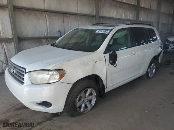 2009 Toyota Highlander with VIN JTEDS41AX92086733, listed as a Copart auction lot 45243155 with 256,414 mi miles and Salvage Title. Bid and sale history available at carsss.com. Image 1.