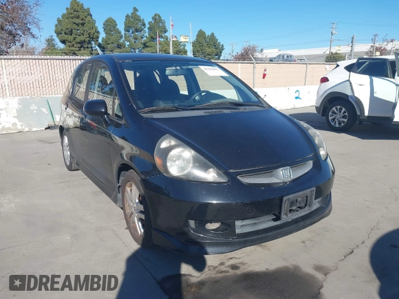 2007 Honda Fit Sport with VIN JHMGD37697S046406, listed as a IAAI auction lot 41302012 with 230,318 mi miles. Bid and sale history available at carsss.com. Image 1.