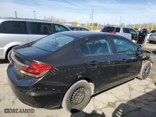 2013 Honda Civic Sdn LX with VIN 19XFB2F57DE010895, listed as a Copart auction lot 49574075 with 152,246 mi miles and Salvage Title. Bid and sale history available at carsss.com. Image 3.