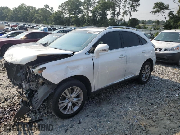 2013 Lexus RX 350 with VIN 2T2BK1BA0DC172194, listed as a Copart auction lot 58379915 with 223,217 mi miles and Salvage title. Bid and sale history available at DreamBid. Image 1.