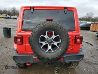 2021 Jeep Wrangler Unlimited Rubicon with VIN 1C4HJXFN6MW820324, listed as a Copart auction lot 85169434 with 48,391 mi miles and Salvage Title. Bid and sale history available at DreamBid. Image 6.