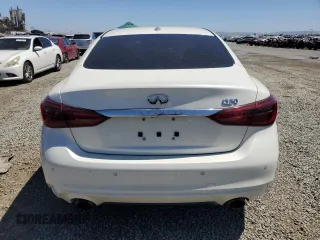 2018 Infiniti Q50 Luxe with VIN JN1EV7AP5JM354427, listed as a Copart auction lot 61447855 with 66,320 mi miles and Salvage title. Bid and sale history available at DreamBid. Image 6.