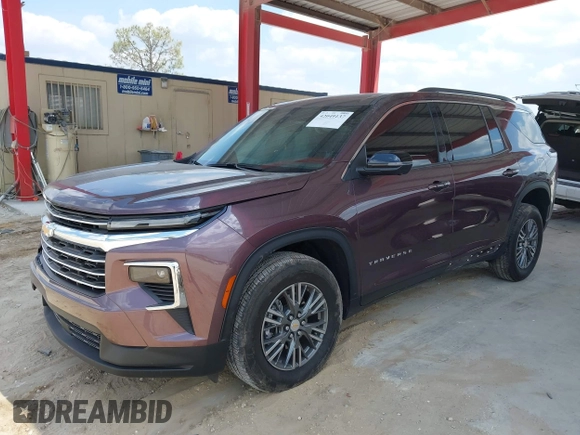 2024 Chevrolet Traverse FWD LT with VIN 1GNERGKS7RJ143173, listed as a IAAI auction lot 42049137 with 19,421 mi miles and . Bid and sale history available at DreamBid. Image 2.