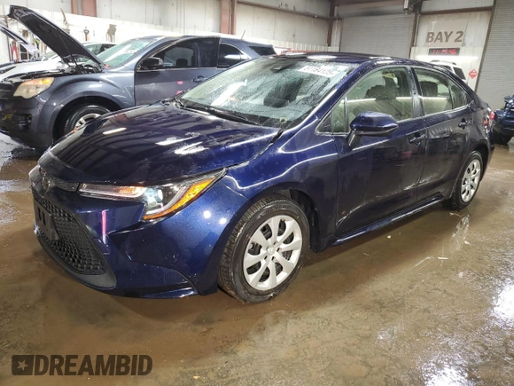 2020 Toyota Corolla LE with VIN JTDEPRAE6LJ065708, listed as a Copart auction lot 51184125 with 18,794 mi miles and Salvage Title. Bid and sale history available at carsss.com. Image 1.