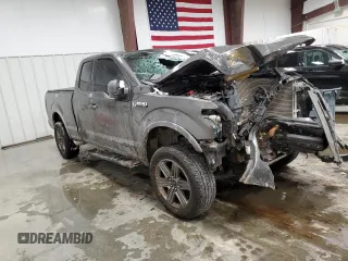 2020 Ford F-150 XL with VIN 1FTEX1EP5LKD63481, listed as a Copart auction lot 41990225 with 54,351 mi miles and Salvage Title. Bid and sale history available at carsss.com. Image 4.