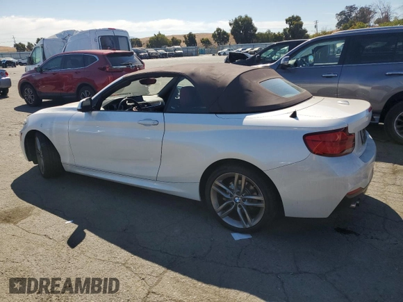 2018 BMW 2 Series 230i with VIN WBA2M7C54JVD51463, listed as a Copart auction lot 72226964 with 24,053 mi miles and Salvage Title. Bid and sale history available at carsss.com. Image 2.