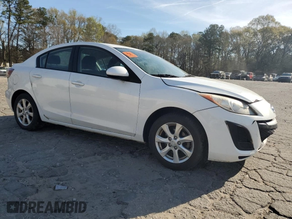 2011 Mazda 3 i Touring with VIN JM1BL1VF7B1477055, listed as a Copart auction lot 50025175 with 106,107 mi miles and Salvage Title. Bid and sale history available at DreamBid. Image 4.