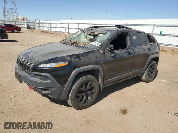 2016 Jeep Cherokee Trailhawk z VIN 1C4PJMBB5GW366190, wystawiony jako Copart lot #67792724 z przebiegiem 103 924 mil mil oraz Szkoda całkowita • Salvage title. Historia ofert i sprzedaży dostępna na DreamBid. Obrazek 1.