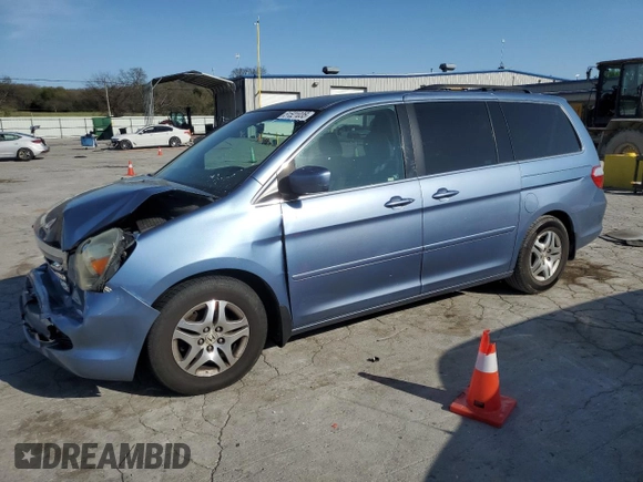 2007 Honda Odyssey EX with VIN 5FNRL384X7B031971, listed as a Copart auction lot 51521035 with 184,473 mi miles and Salvage Title. Bid and sale history available at carsss.com. Image 1.