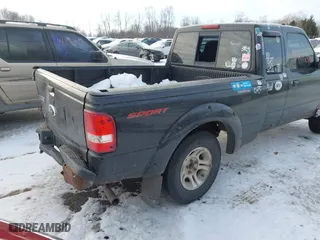 2008 Ford Ranger XLT with VIN 1FTYR44UX8PA52963, listed as a IAAI auction lot 41363231 with 188,914 mi miles. Bid and sale history available at carsss.com. Image 4.
