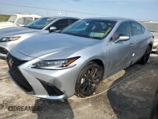 2023 Lexus ES with VIN 58ABA1C18PU035103, listed as a Copart auction lot 76198584 with 6,595 mi miles and Non Repairable. Bid and sale history available at carsss.com. Image 1.