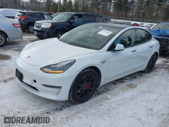 2020 Tesla Model 3 Standard Range Plus with VIN 5YJ3E1EA7LF742973, listed as a IAAI auction lot 41409285 with 48,993 mi miles and . Bid and sale history available at DreamBid. Image 17.