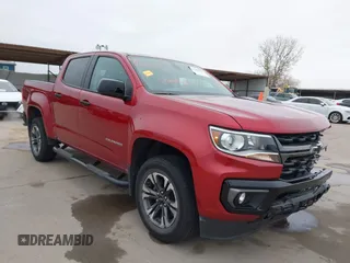2021 Chevrolet Colorado 2WD Z71 with VIN 1GCGSDEN0M1270639, listed as a IAAI auction lot 41383027 with 86,222 mi miles and . Bid and sale history available at DreamBid. Image 1.