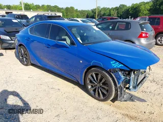 2022 Lexus IS 350 F Sport with VIN JTHGZ1B28N5058262, listed as a IAAI auction lot 42548411 with 93,860 mi miles and . Bid and sale history available at DreamBid. Image 1.