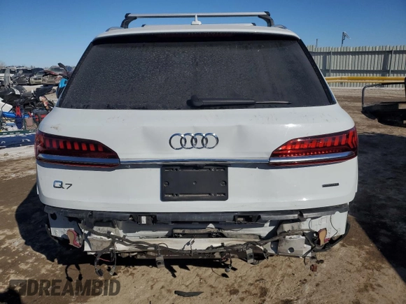 2023 Audi Q7 Premium Plus with VIN WA1LXBF75PD000615, listed as a Copart auction lot 89315475 with 0 mi miles and Salvage Title. Bid and sale history available at carsss.com. Image 6.