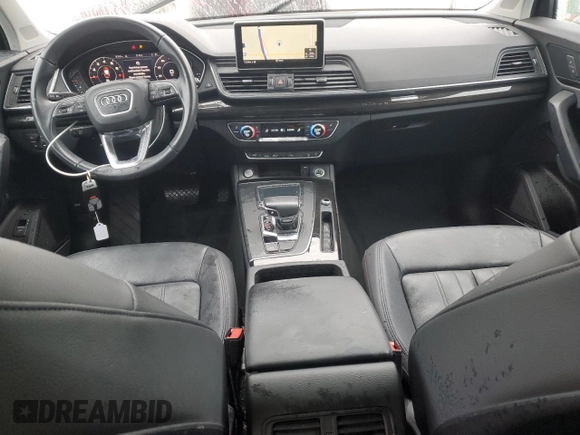 2020 Audi Q5 Premium Plus with VIN WA1BNAFY9L2102249, listed as a Copart auction lot 57608805 with 73,629 mi miles and Salvage title. Bid and sale history available at DreamBid. Image 8.