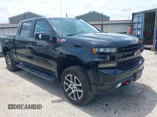 2019 Chevrolet Silverado 1500 LT Trail Boss with VIN 3GCPYFED5KG193055, listed as a IAAI auction lot 42071245 with 74,793 mi miles and . Bid and sale history available at DreamBid. Image 1.