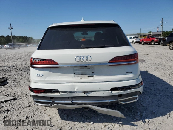 2023 Audi Q7 Prestige with VIN WA1VXBF7XPD011277, listed as a Copart auction lot 55964855 with 18,701 mi miles and Salvage title. Bid and sale history available at DreamBid. Image 6.