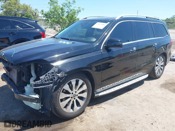 2019 Mercedes-Benz GLS 450 with VIN 4JGDF6EE9KB224314, listed as a IAAI auction lot 42073206 with 80,864 mi miles and . Bid and sale history available at DreamBid. Image 2.
